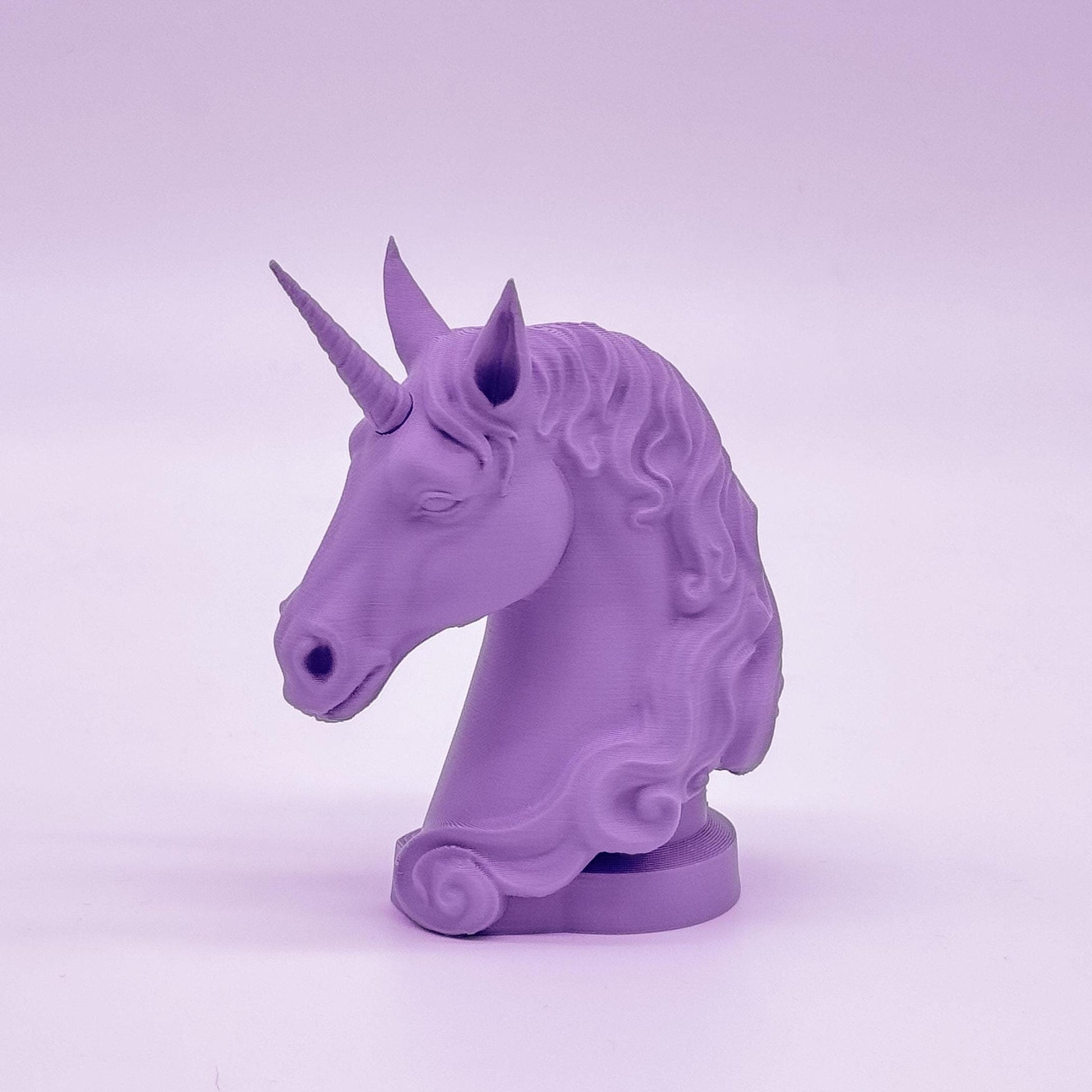 Magical Unicorn Statue With Removable Horn, Unicorn Head Statue For Desk or Table, Assorted Colors, Custom Horn Colors and Sizes