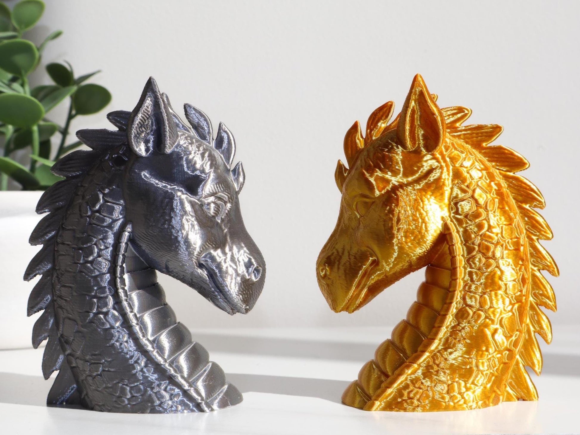Majestic Dragon Head Statue, Dragon Head Bust, Perfect Fantasy Decor, Mythical Dragon Decor