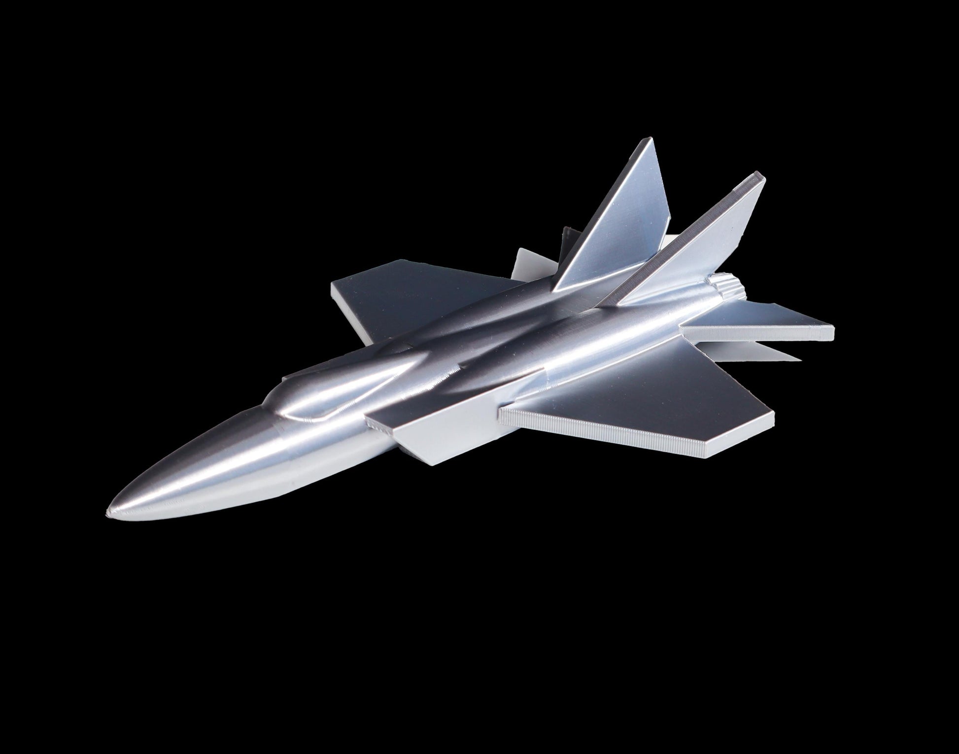 Silver Airplane Statue, Silver Advanced Fighter Jet Model, Metallic Silver Finish, Airplane Decor, Airplane Gift, Retro Decor