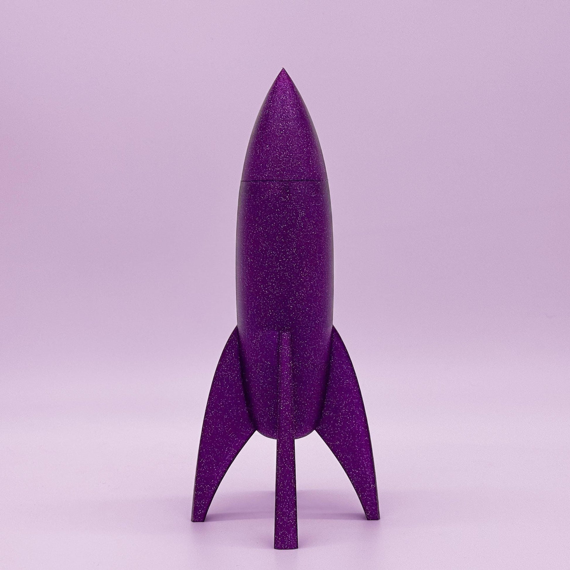 Rocket Ship Container, Retro Rocket Ship With Lid And Storage, Rocket Decoration, Different Colors and Sizes