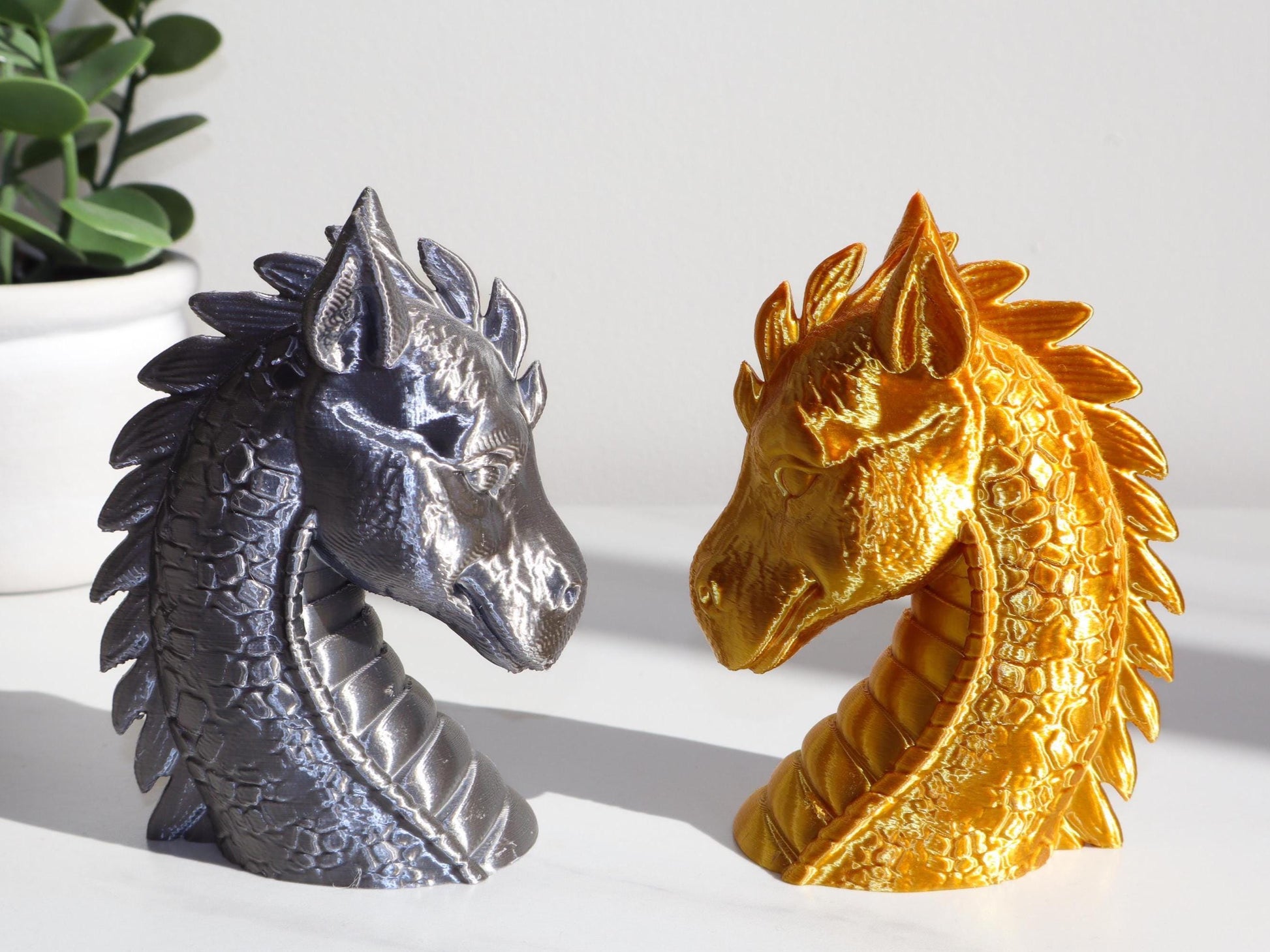 Majestic Dragon Head Statue, Dragon Head Bust, Perfect Fantasy Decor, Mythical Dragon Decor