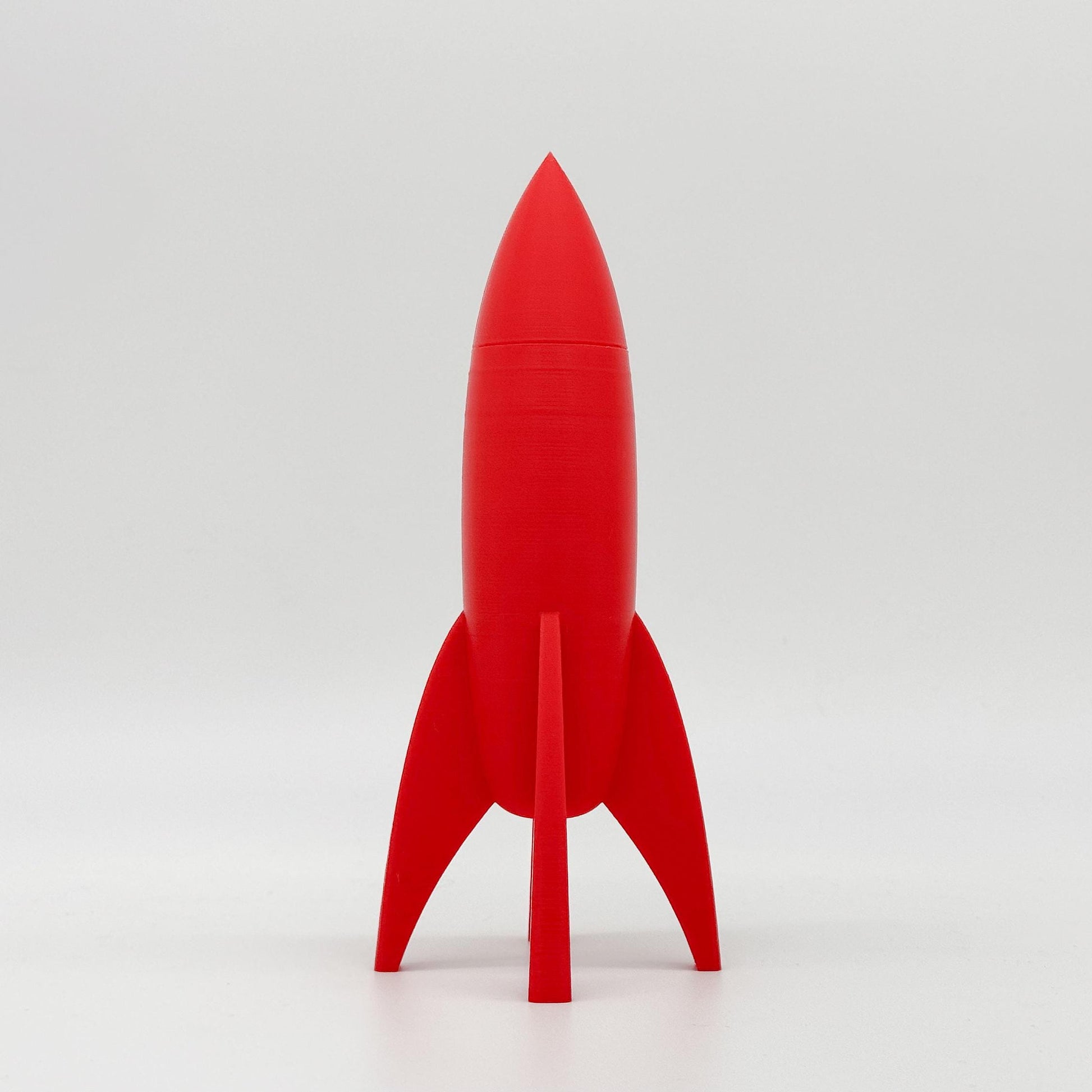Rocket Ship Container, Retro Rocket Ship With Lid And Storage, Rocket Decoration, Different Colors and Sizes