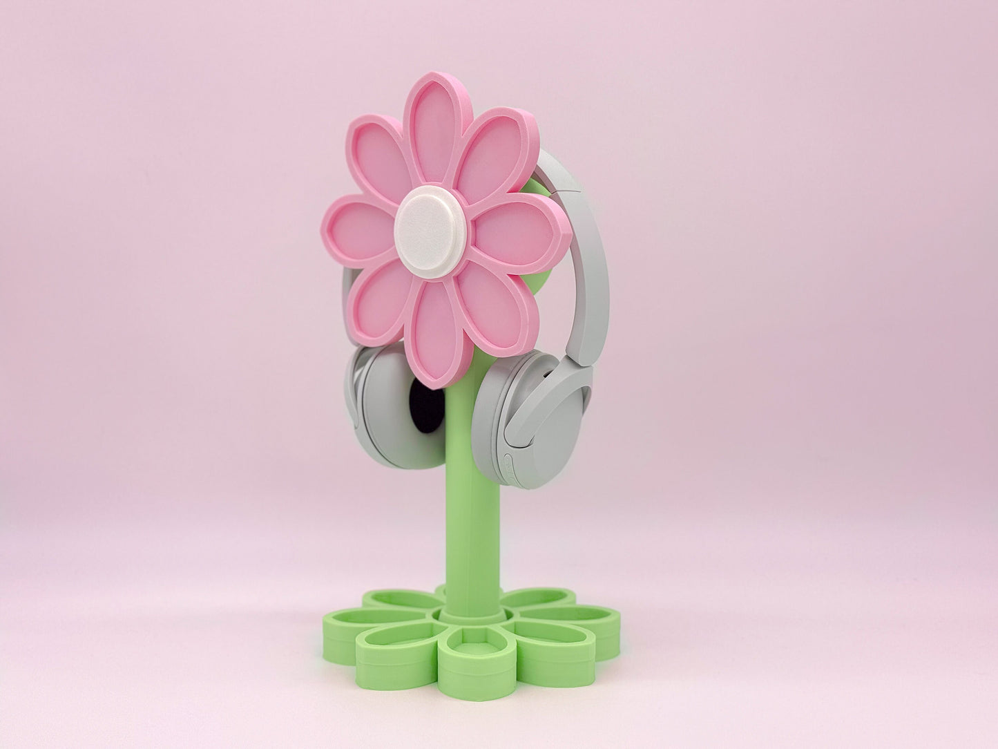 Flower Headphone Stand, Flower Headphones Holder, Perfect For Cute Desk Space, Perfect Gamer Gift