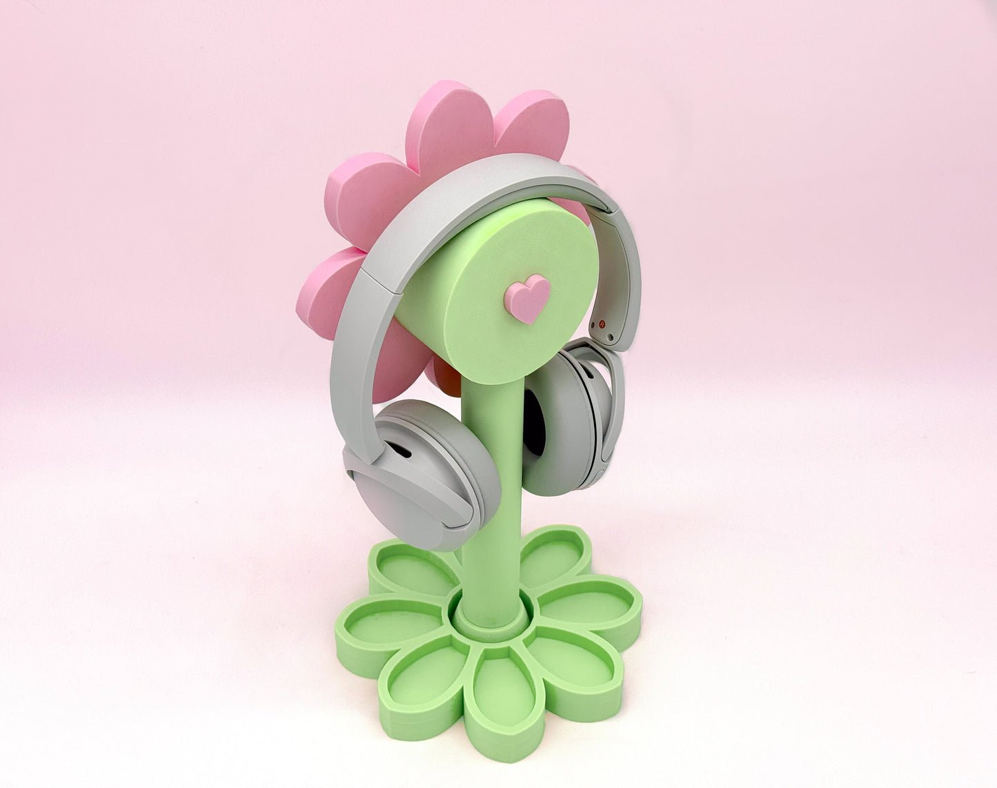 Flower Headphone Stand, Flower Headphones Holder, Perfect For Cute Desk Space, Perfect Gamer Gift