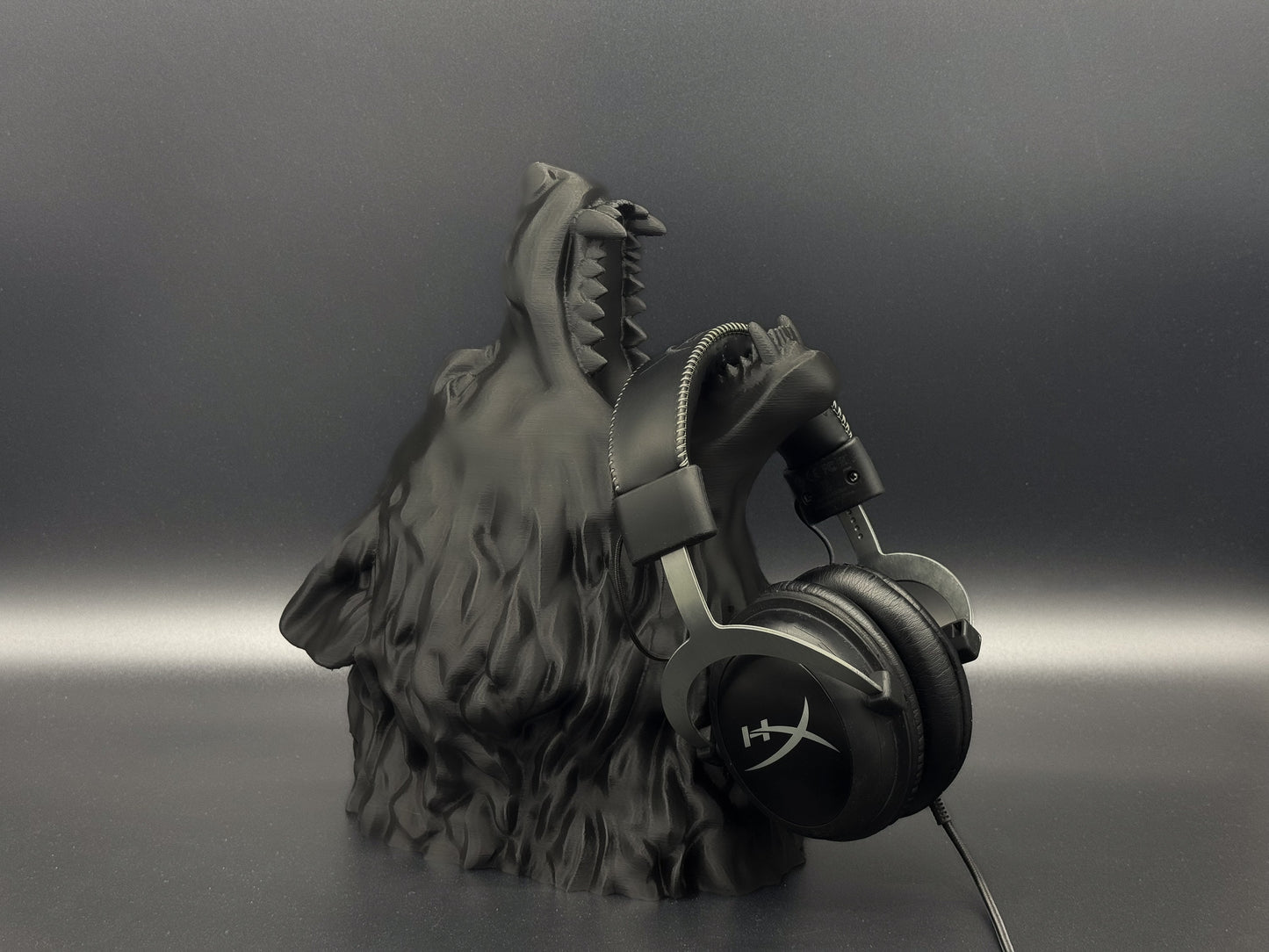 Wolf Headphones Holder, Wolf Headphone Stand, Wolf Mouth Headphone Holder, Wolf Head Bust, Perfect Gamer Gift